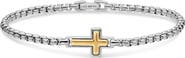 David Yurman Cross Station Box Chain Bracelet