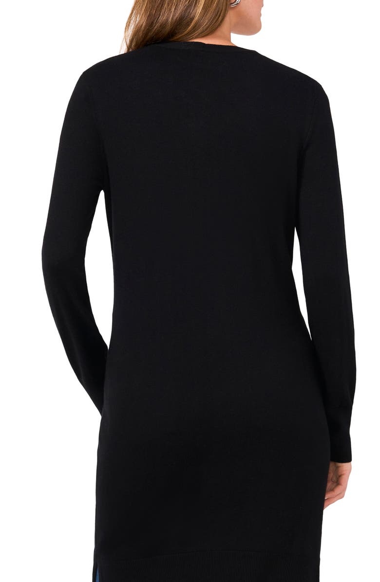 Halogen<sup>®</sup> Open Front Longline Cardigan, Alternate, color, Rich Black