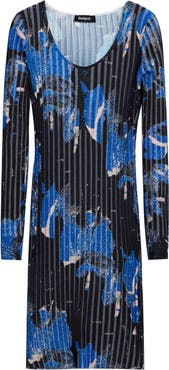 Desigual Rib Long Sleeve Minidress