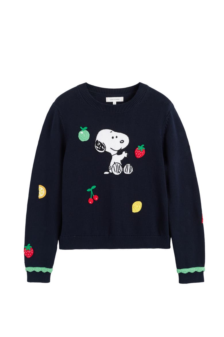 Fruity Snoopy Sweater, Alternate, color, Blue
