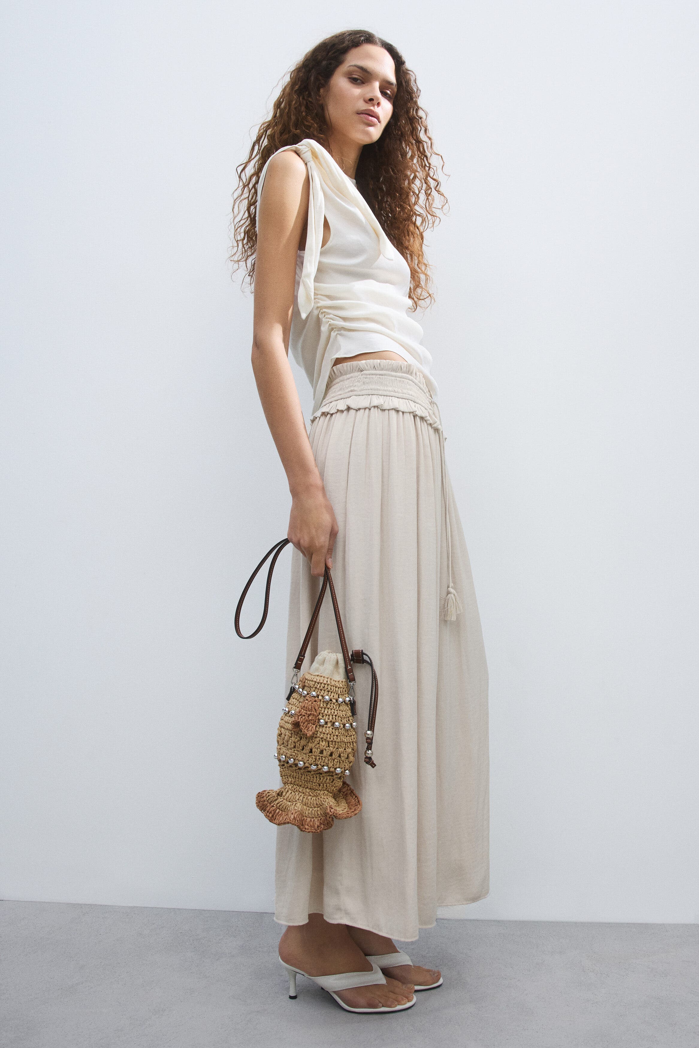 Tasseled Maxi Skirt - image 2