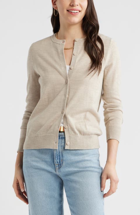 Merino Wool Blend Cardigan