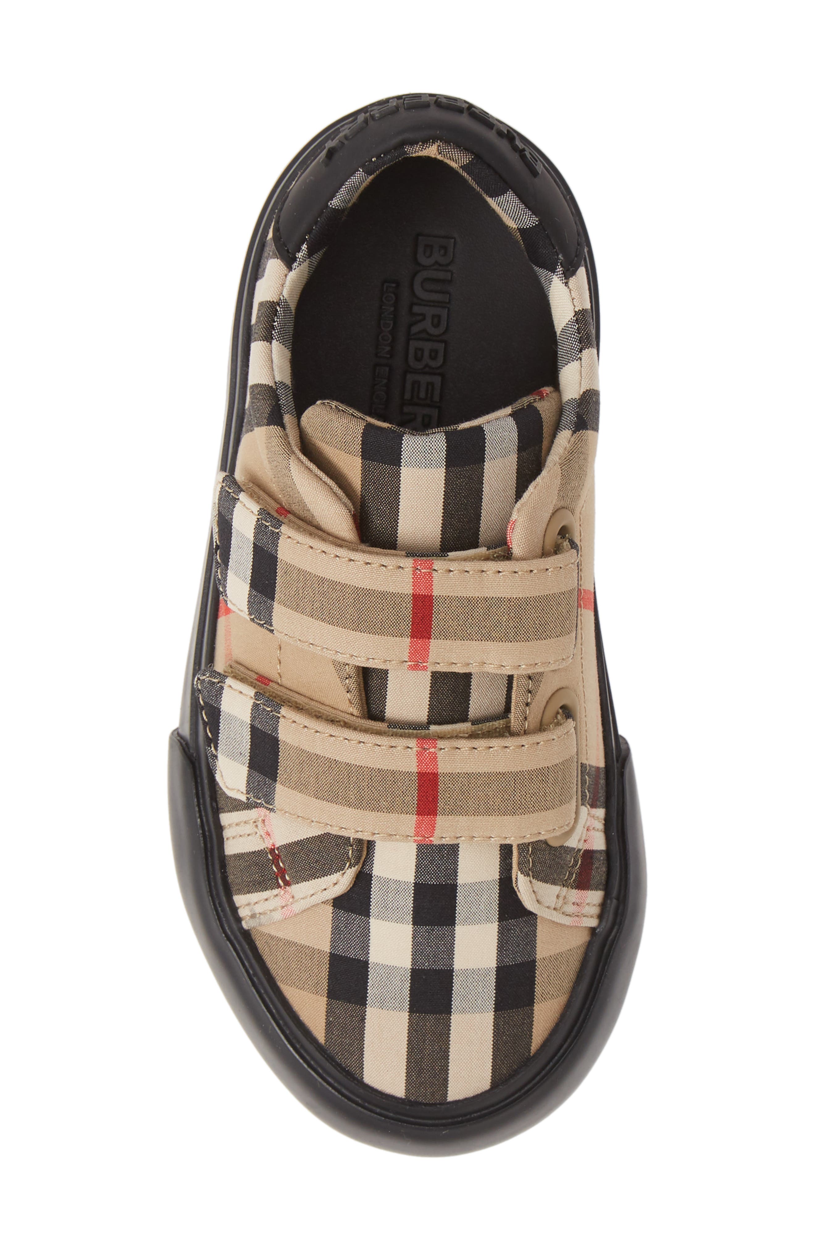 Mini Markham Check Sneaker, Alternate, color, BLACK