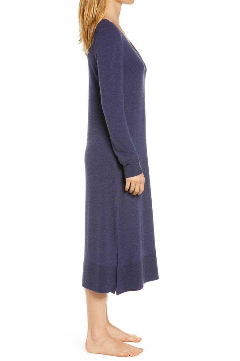 Feather Soft Nightgown, Alternate, color, NAVY