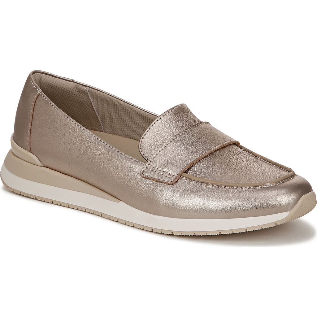 Naturalizer Lucy Loafer Flat In Silver