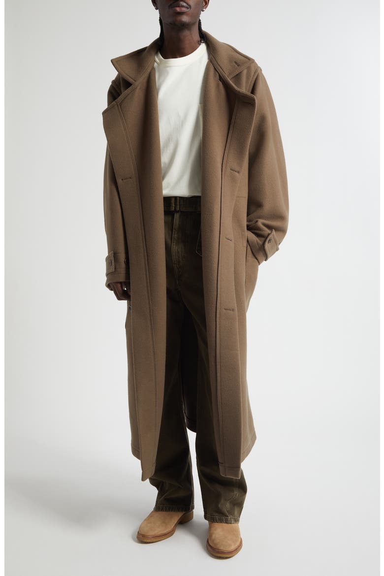 Double Face Wool Wrap Coat (Men) | Nordstrom