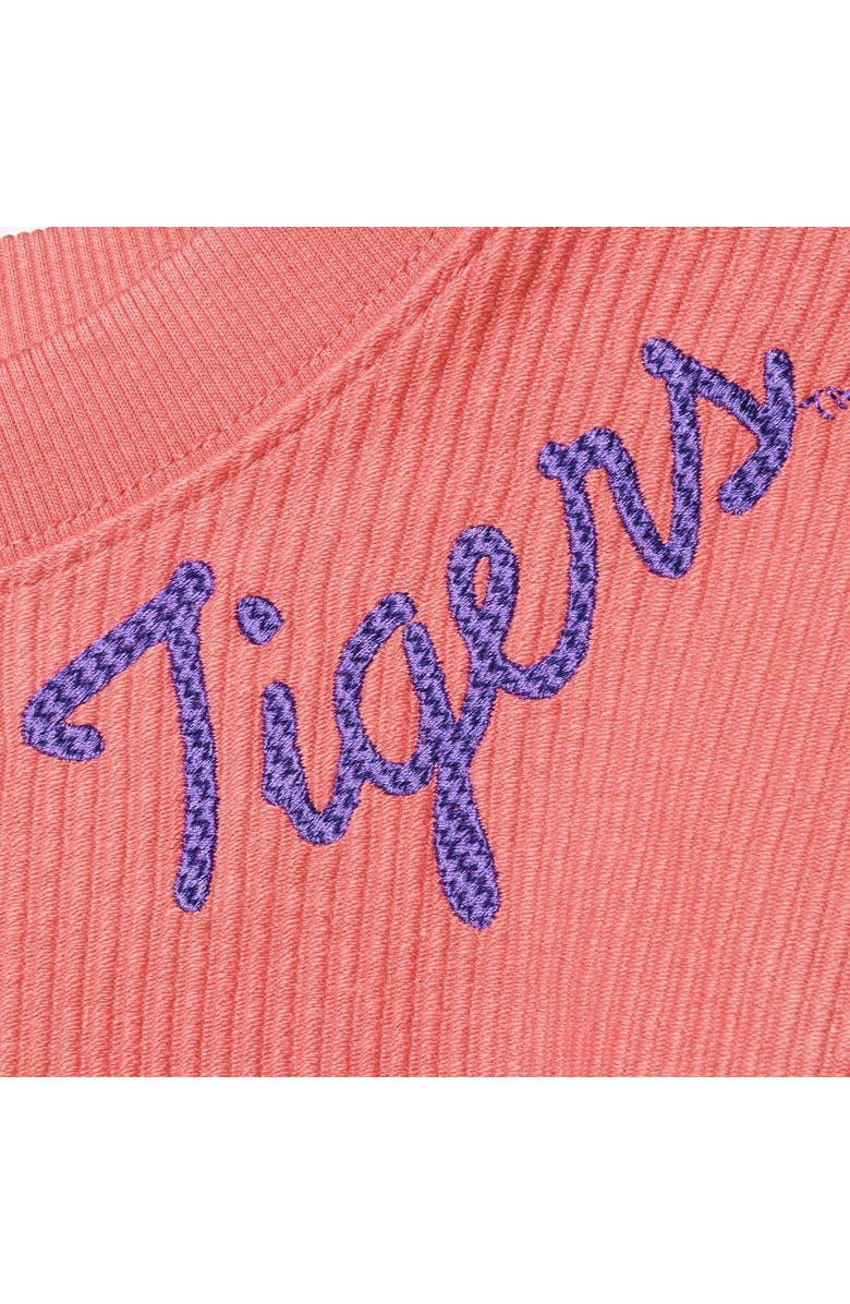 LEAGUE COLLEGIATE WEAR Women's League Collegiate Wear Orange Clemson Tigers Corded Timber Cropped Pullover Sweatshirt, Alternate, color, Orange