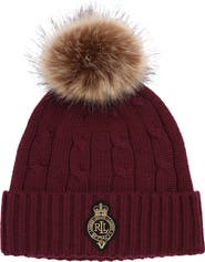 Lauren Ralph Lauren Cable Crest Patch Hat
