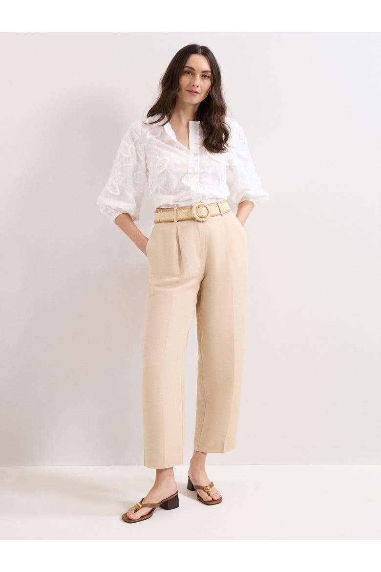 Daisy Texture Blouse, Alternate, color, White
