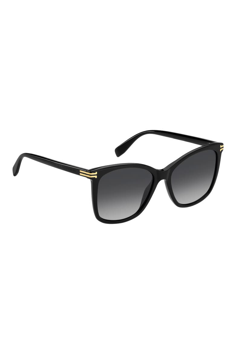 MJ 1106/S 55mm Gradient Square Sunglasses, Alternate, color, BLACK