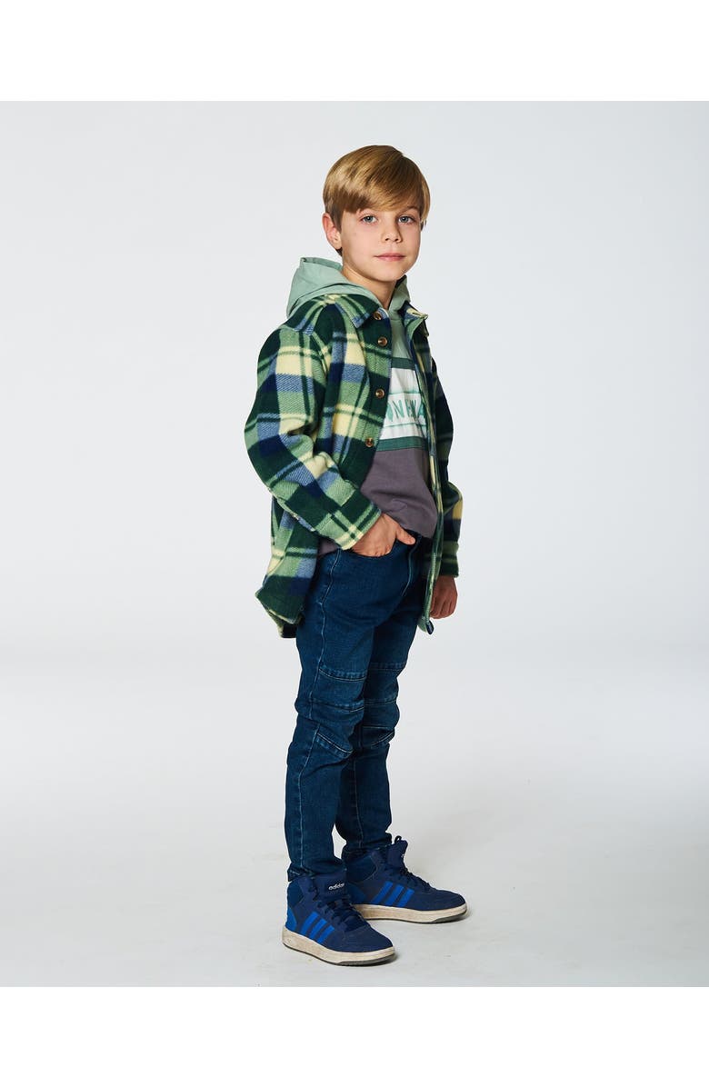 Deux par Deux Boy's Stretch Jeans Straight Leg Dark Blue Denim, Alternate, color, 