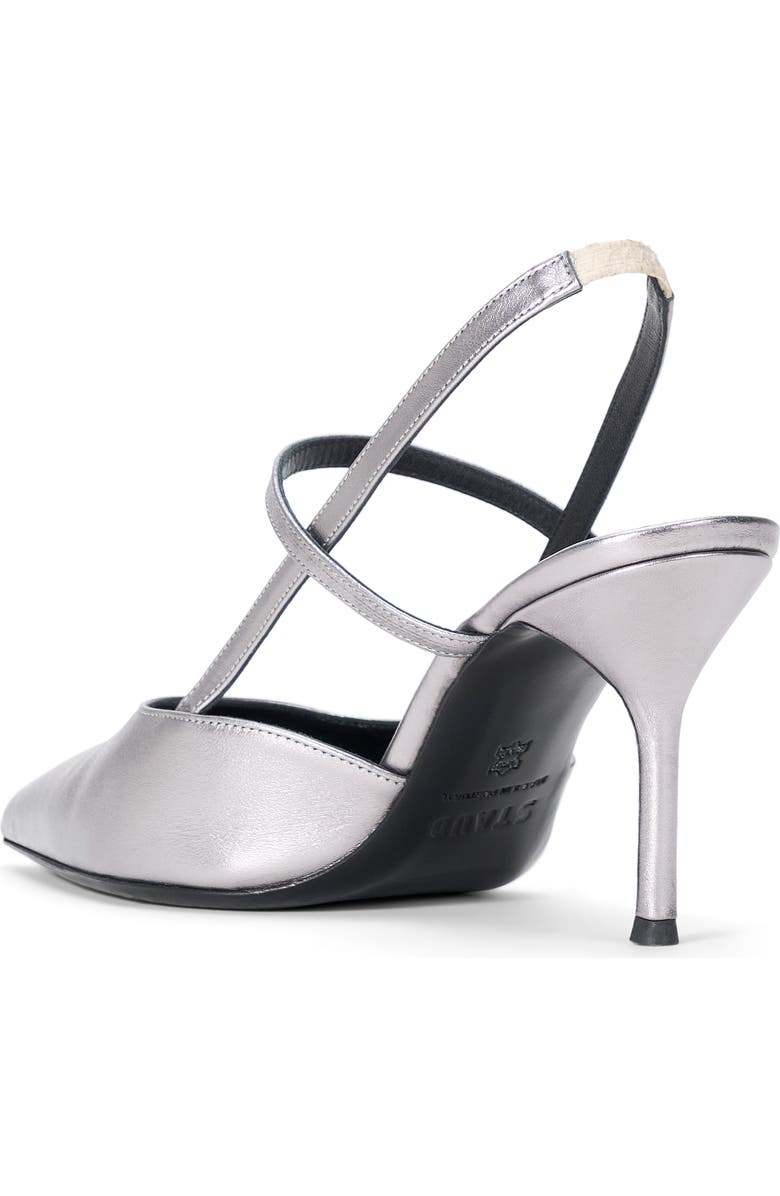 STAUD Sebastian Slingback Sandal, Alternate, color, Pewter