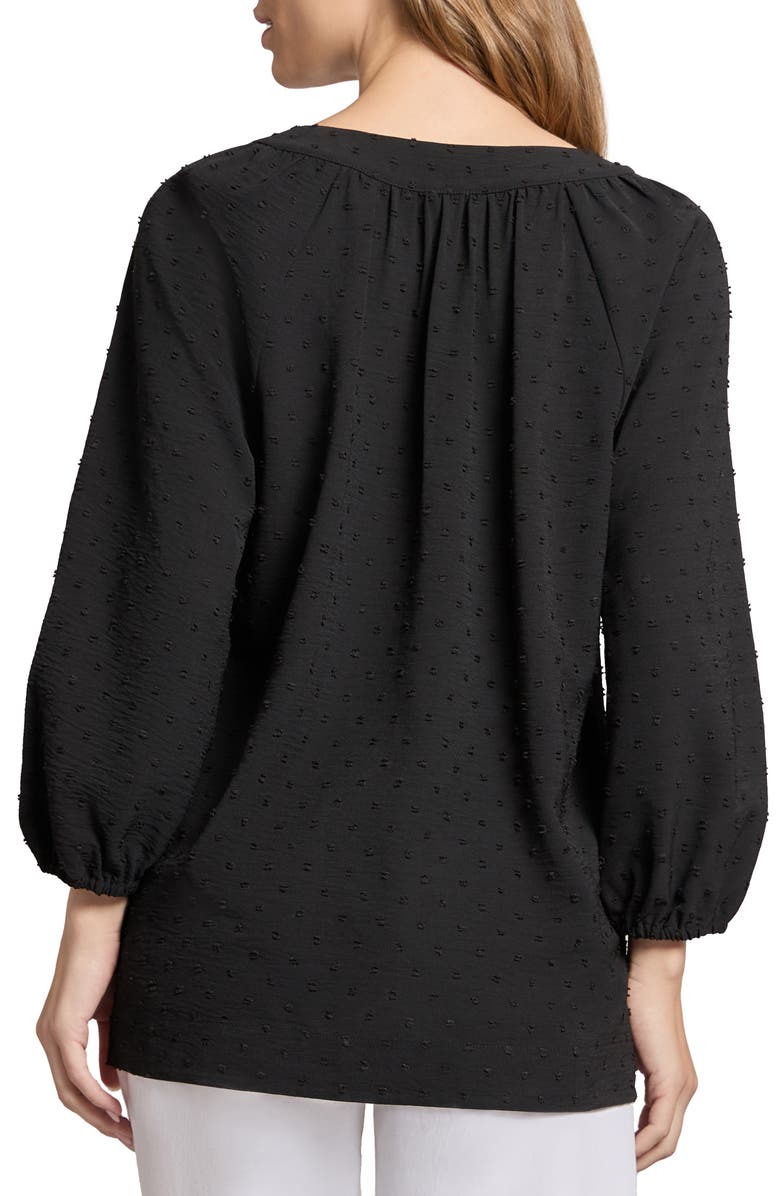 Jones New York Clip Dot Popover Top, Alternate, color, 