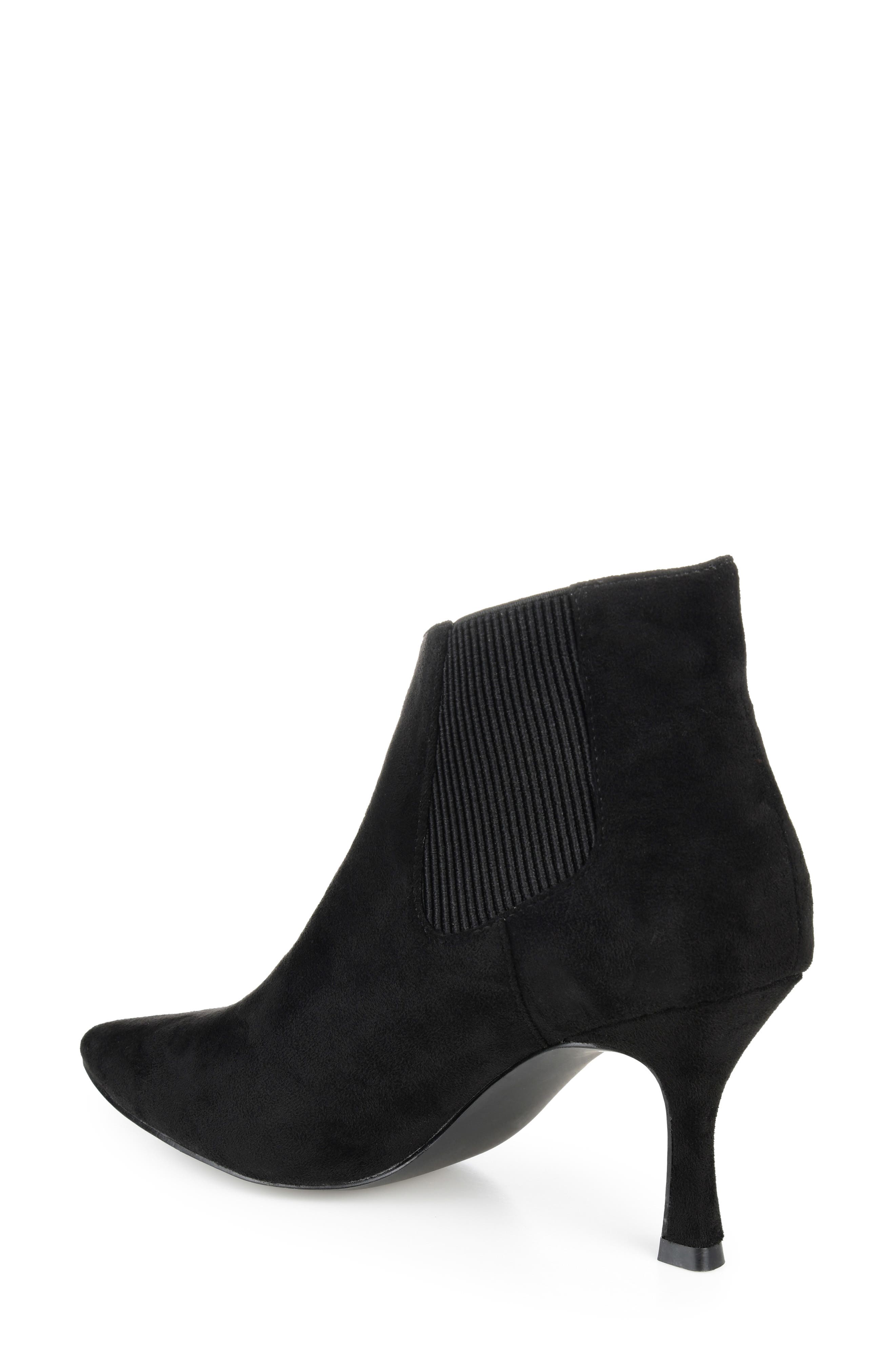Journee Collection Elitta Vegan Leather Chelsea Bootie, Alternate, color, Black
