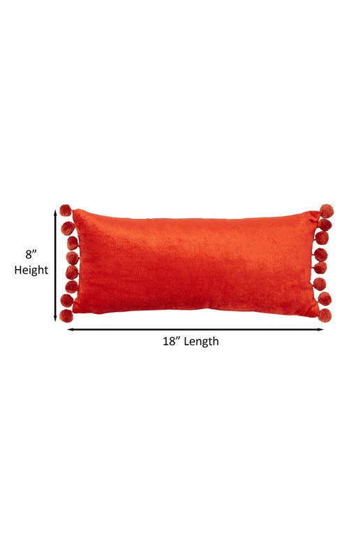 Roselli Trading Company Jodhpur Tassel Oblong Pillow In Rust