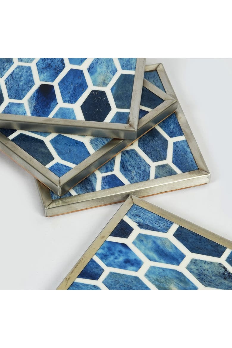 Gramercy Inlay Coasters, Alternate, color, Gramercy
