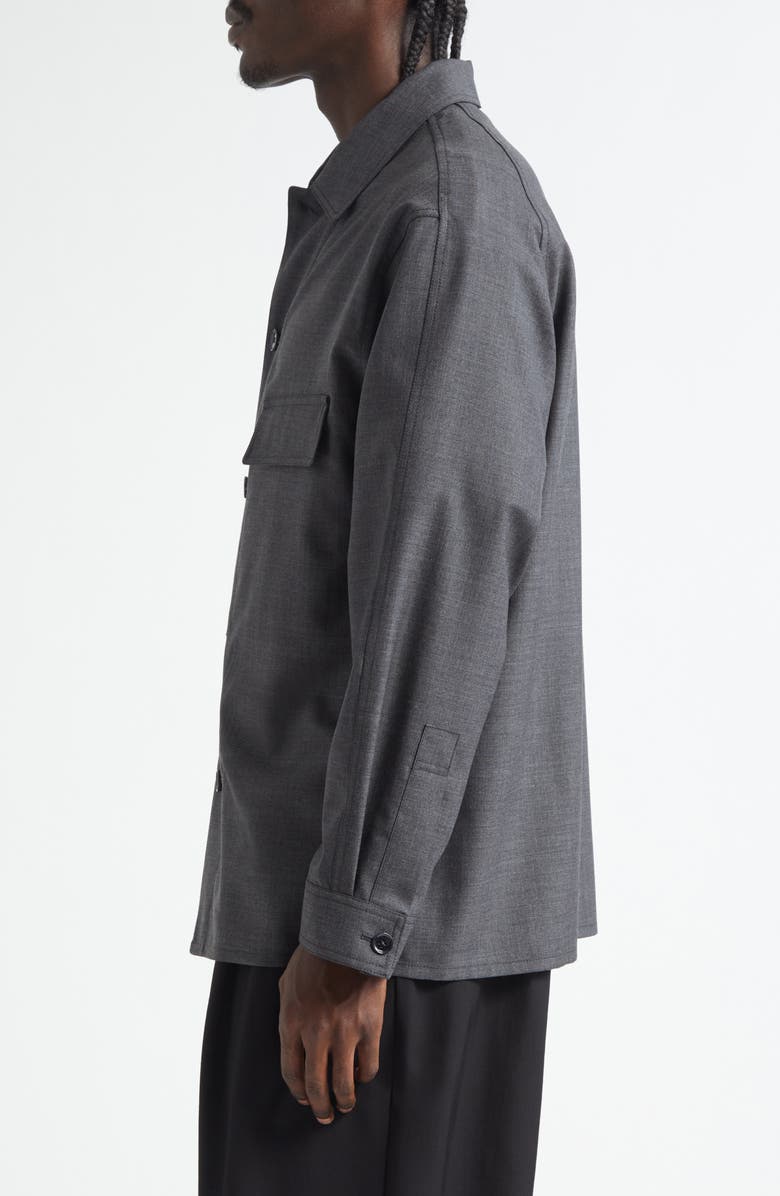 Lemaire Light Tailored Wool Overshirt, Alternate, color,