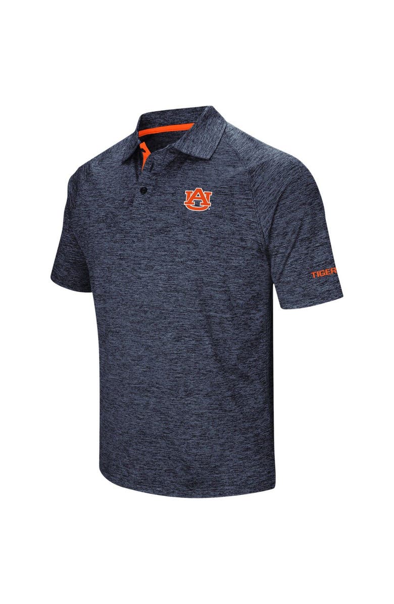 COLOSSEUM Men's Colosseum Navy Auburn Tigers Down Swing Polo, Alternate, color, Heather Navy