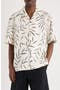 selected Print Foliage Off White/ B
