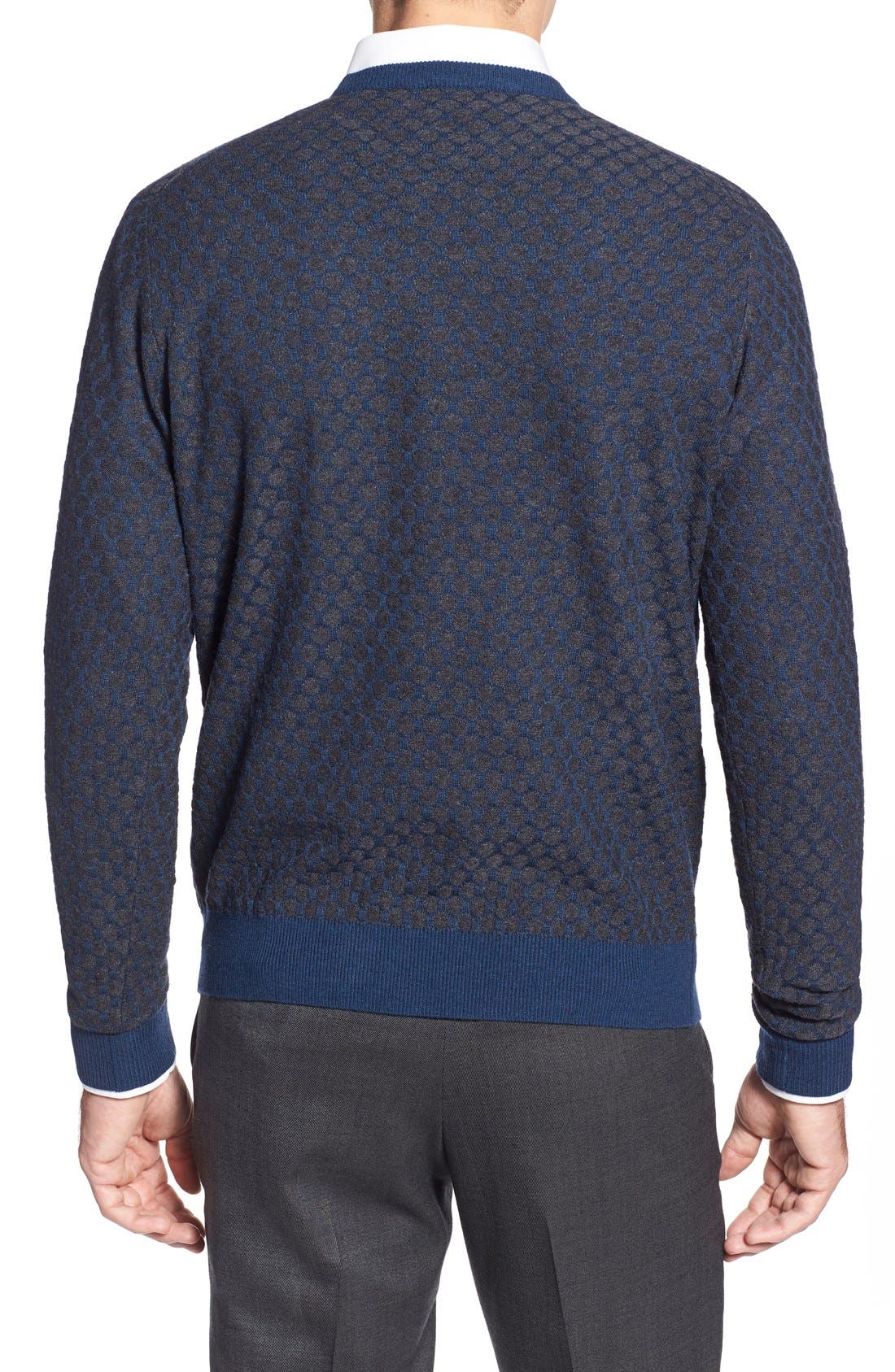 Toscano Circle Texture Crewneck Sweater (Men) | Nordstrom
