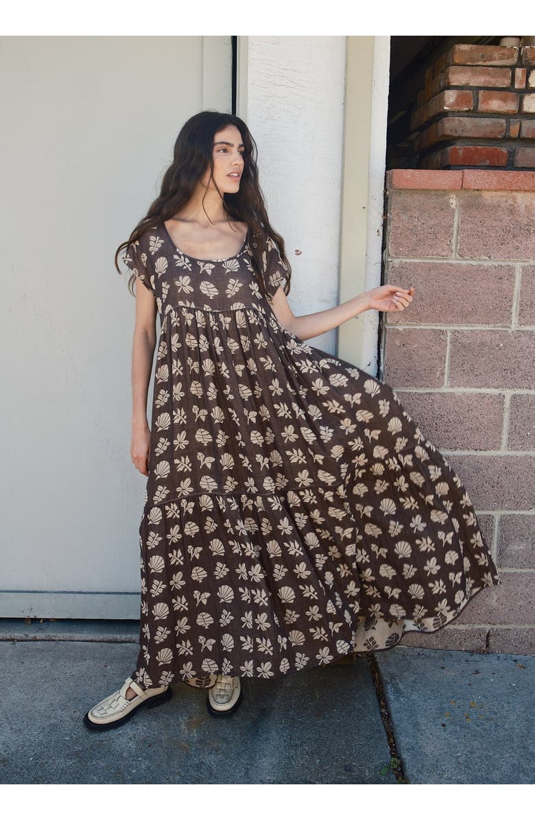 Ace & Jig LouLou Tiered Low Scoop Maxidress, Alternate, color, Botanical