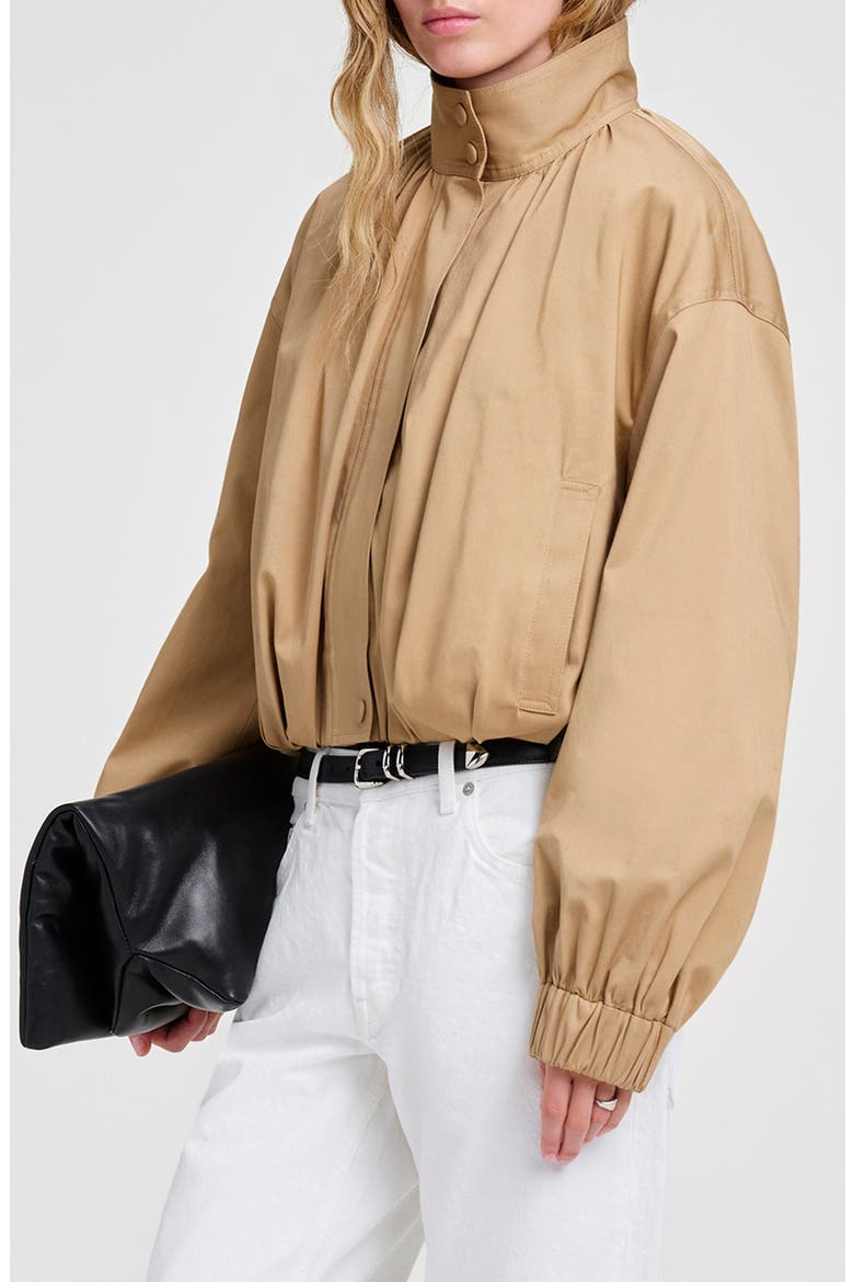 Amlie Bomber Jacket, Alternate, color, LIGHT BARK