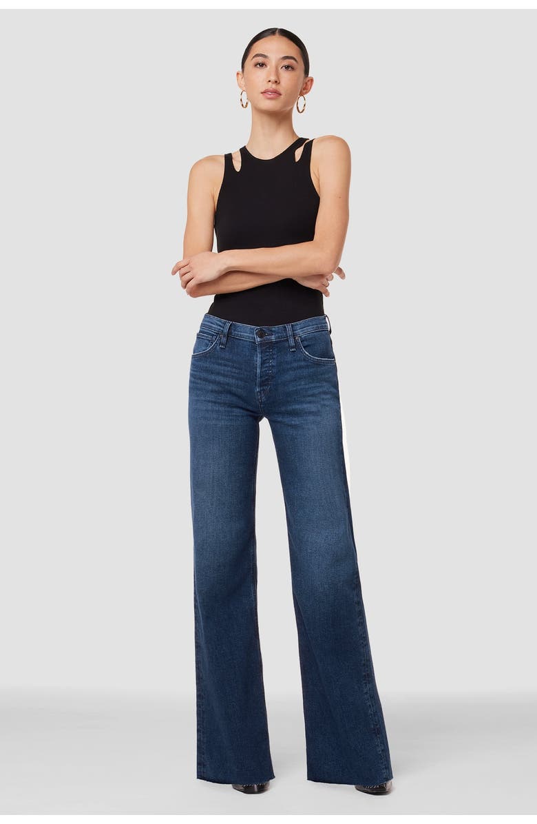 Hudson Jeans Rosie High Rise Wide Leg, Alternate, color, Dover