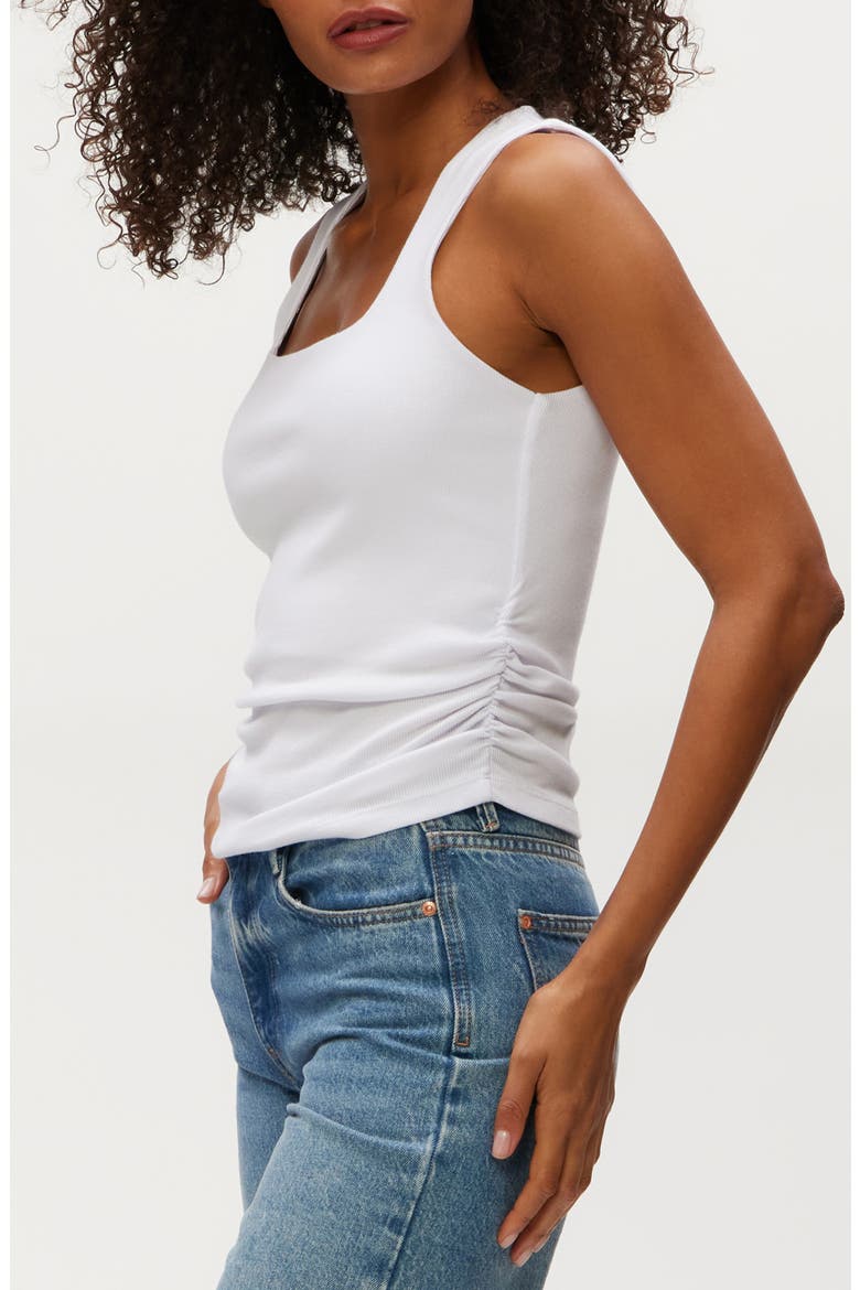 Maribel Square Neck Tank, Alternate, color, WHITE
