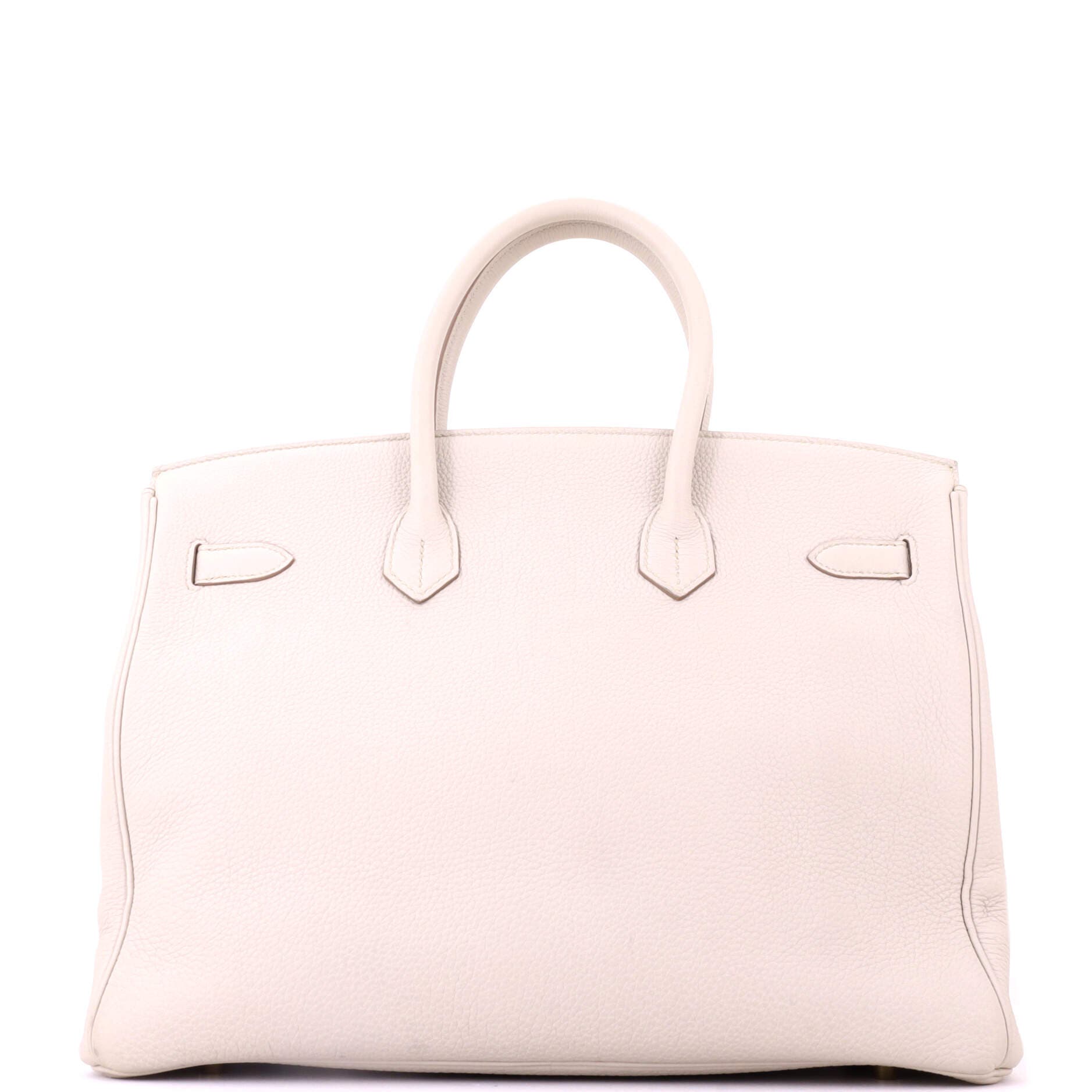 Pre-Owned Hermes Birkin Handbag Light Togo with Gold Hardware 35, Alternate, color, Beton