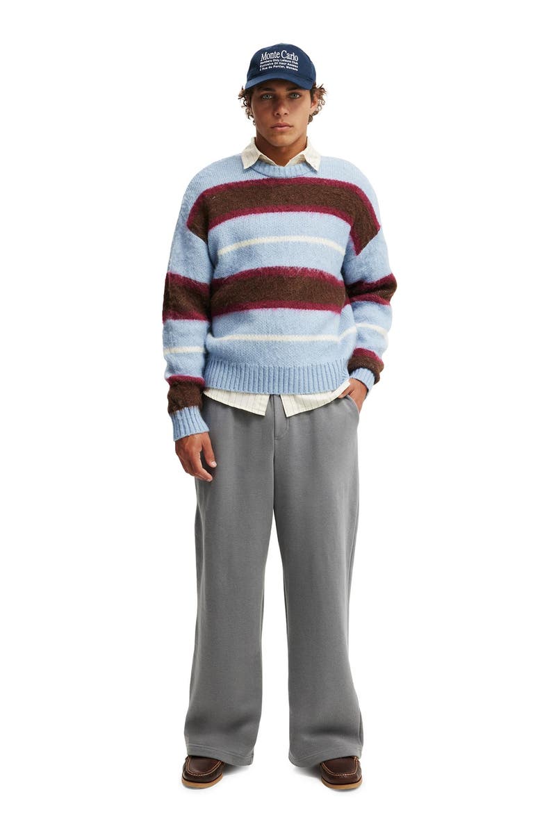 Cotton On Men's Super Baggy Track Pant, Alternate, color, Slate Stone