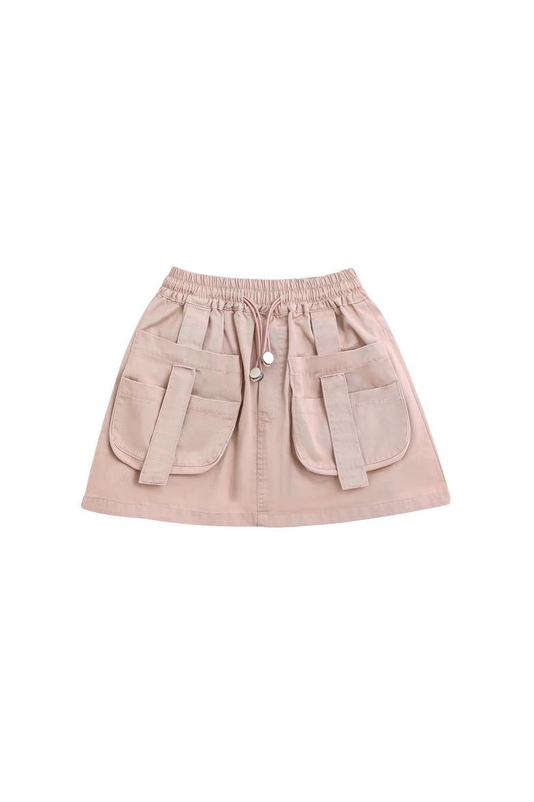 Ivory Pink Strap Bow Shorts Set, Alternate, color, Ivory