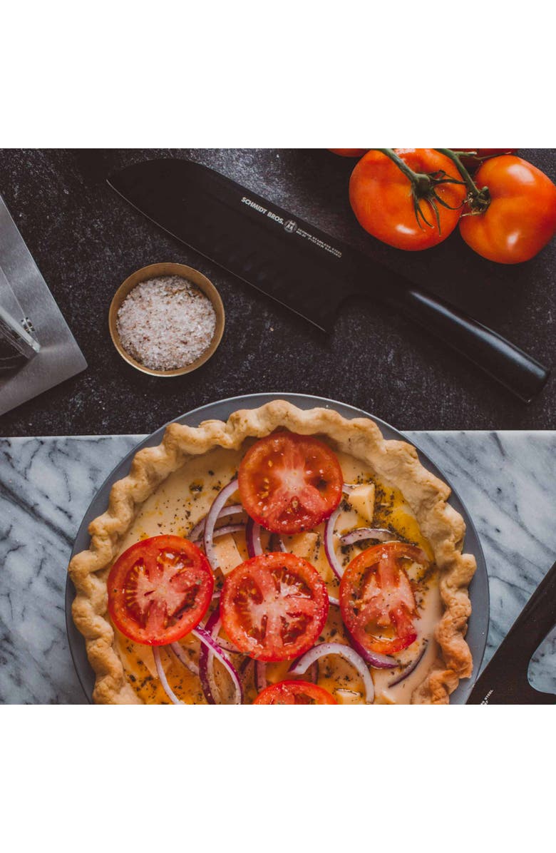 Schmidt Brothers Cutlery Jet Black 7-Piece Knife Block Set, Alternate, color, Black