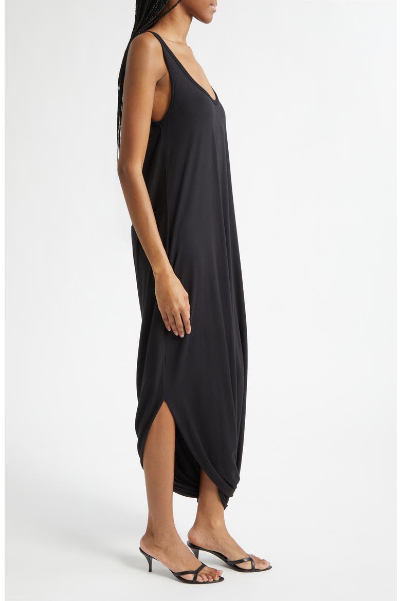 Ellison Knot Hem Tank Dress, Alternate, color, BLACK