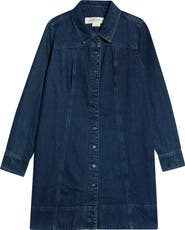 Treasure & Bond Fit and Flare Denim Minidress