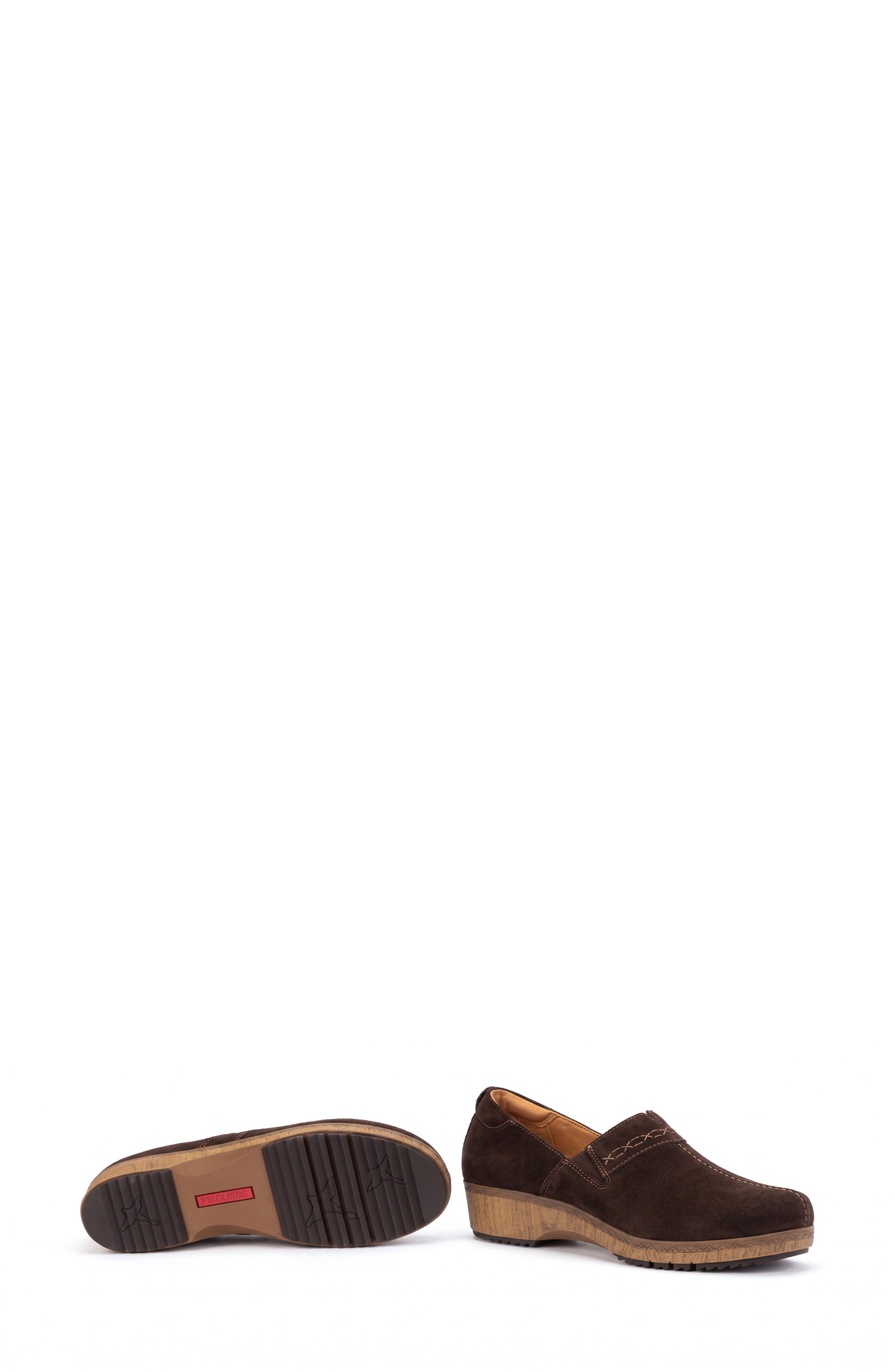 Granada Leather Clog, Alternate, color, OLMO