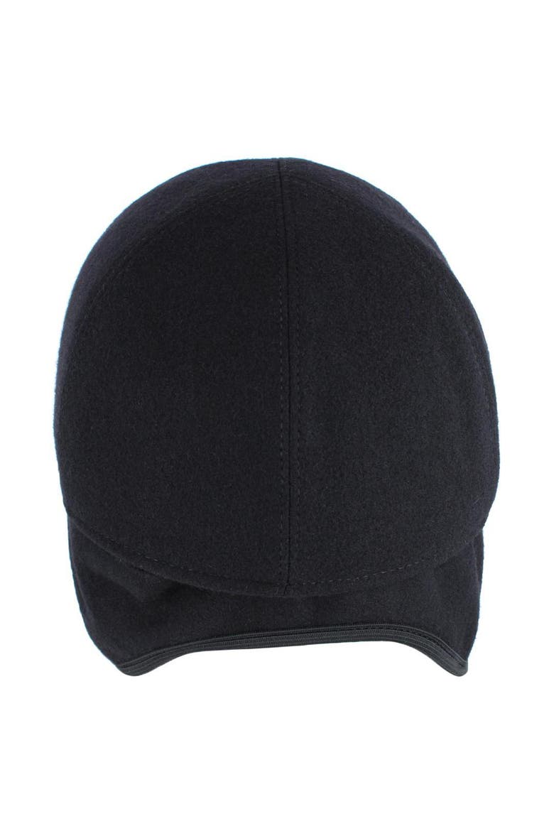 Men's Classic Wool Baseball Earflap Cap, Alternate, color, Black