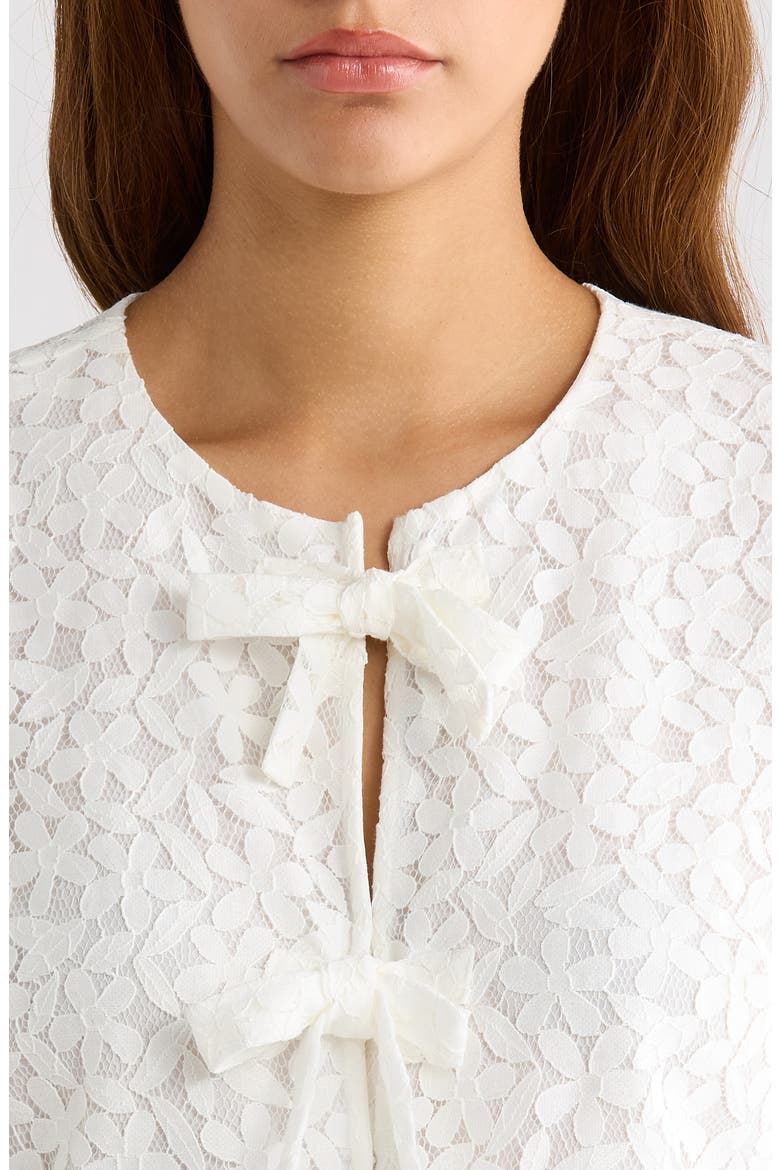 Lace Peplum Top, Alternate, color, NEW IVORY