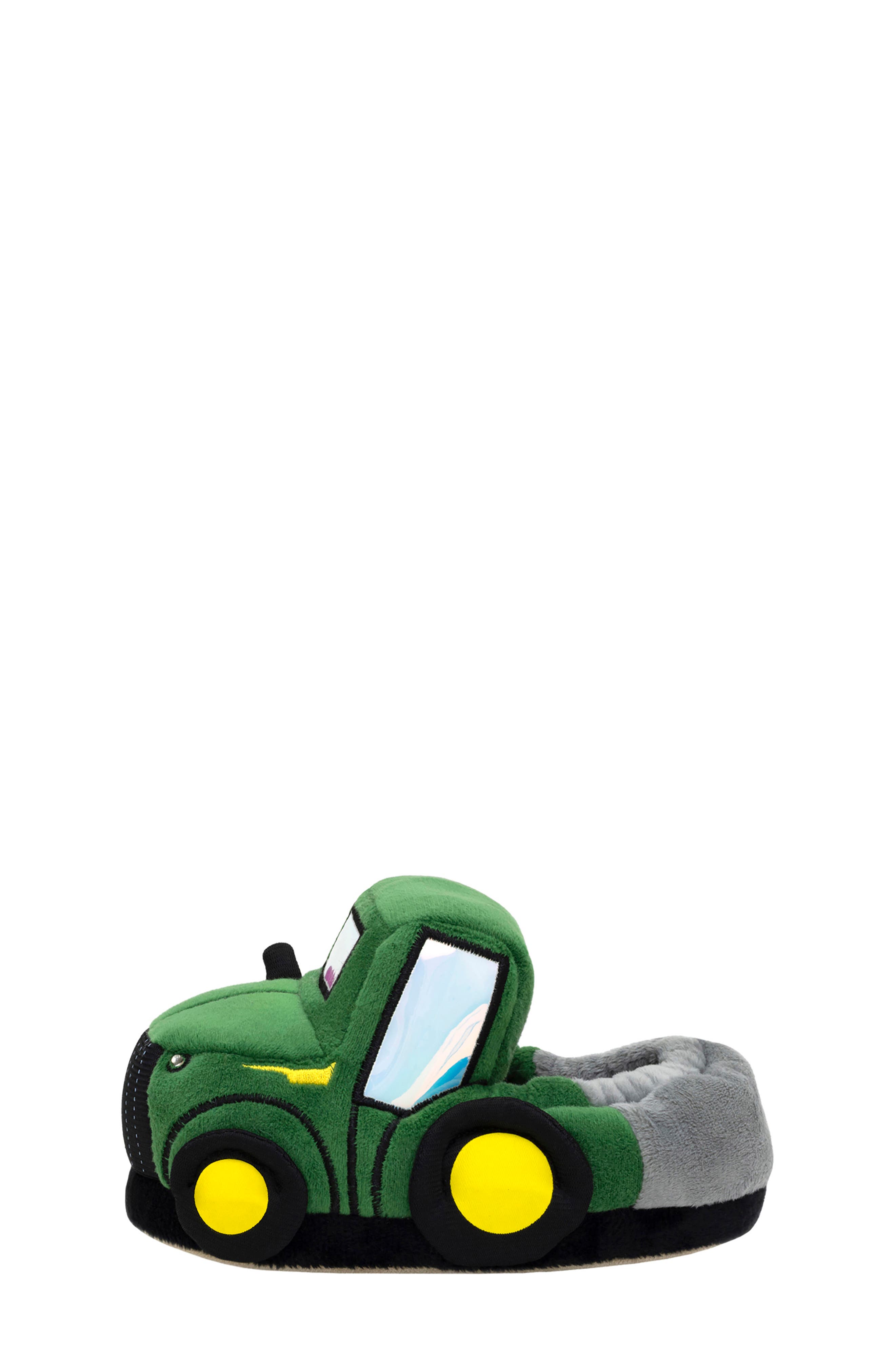 Robeez<sup>®</sup> Kids' Tractor LIght-Up Slipper, Alternate, color, Green