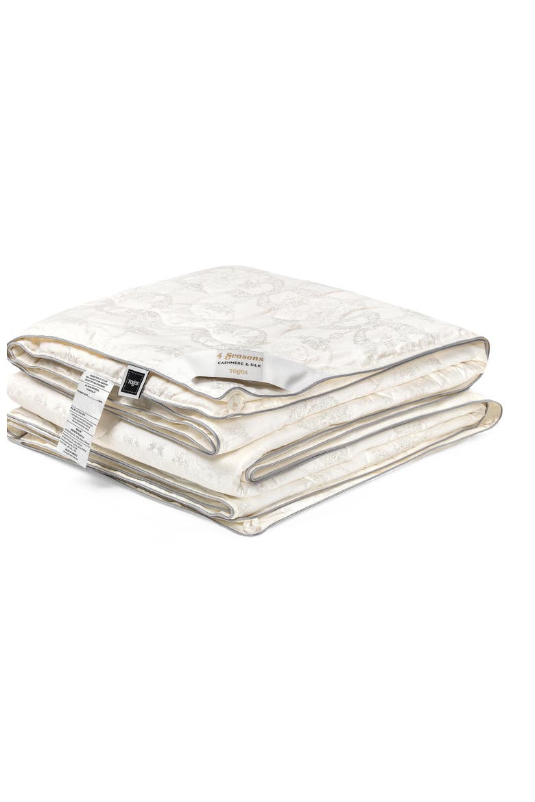 4 seasons cashmere silk comforter, Main, color, White