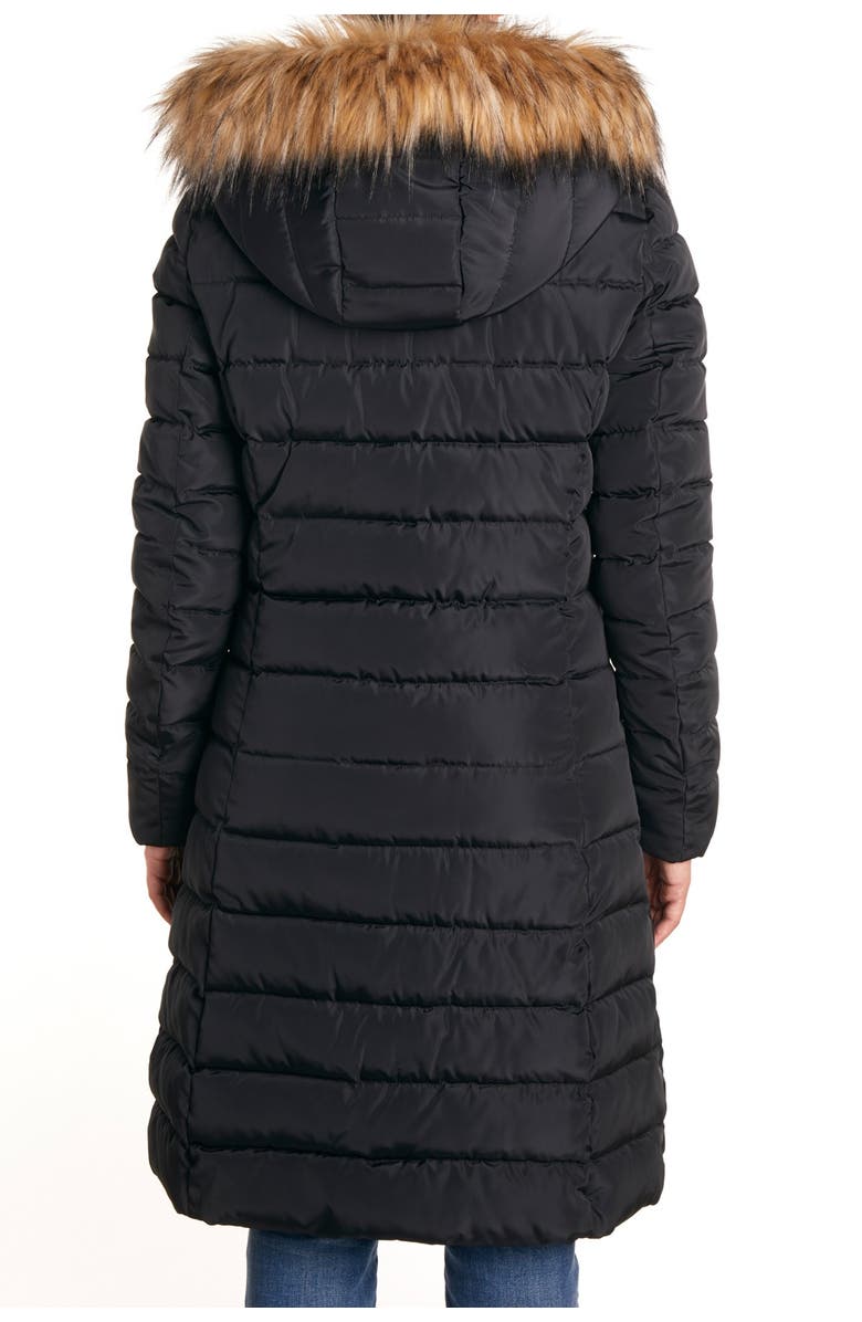 Nanette Lepore Long Faux Fur Hooded Puffer Coat, Alternate, color,