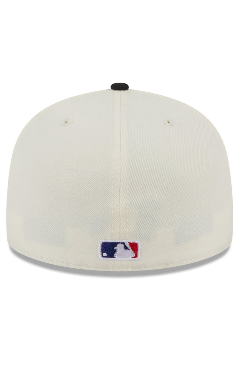 New Era Men's New Era Cream/Black San Francisco Giants On Deck 59FIFTY Fitted Hat, Alternate, color, 