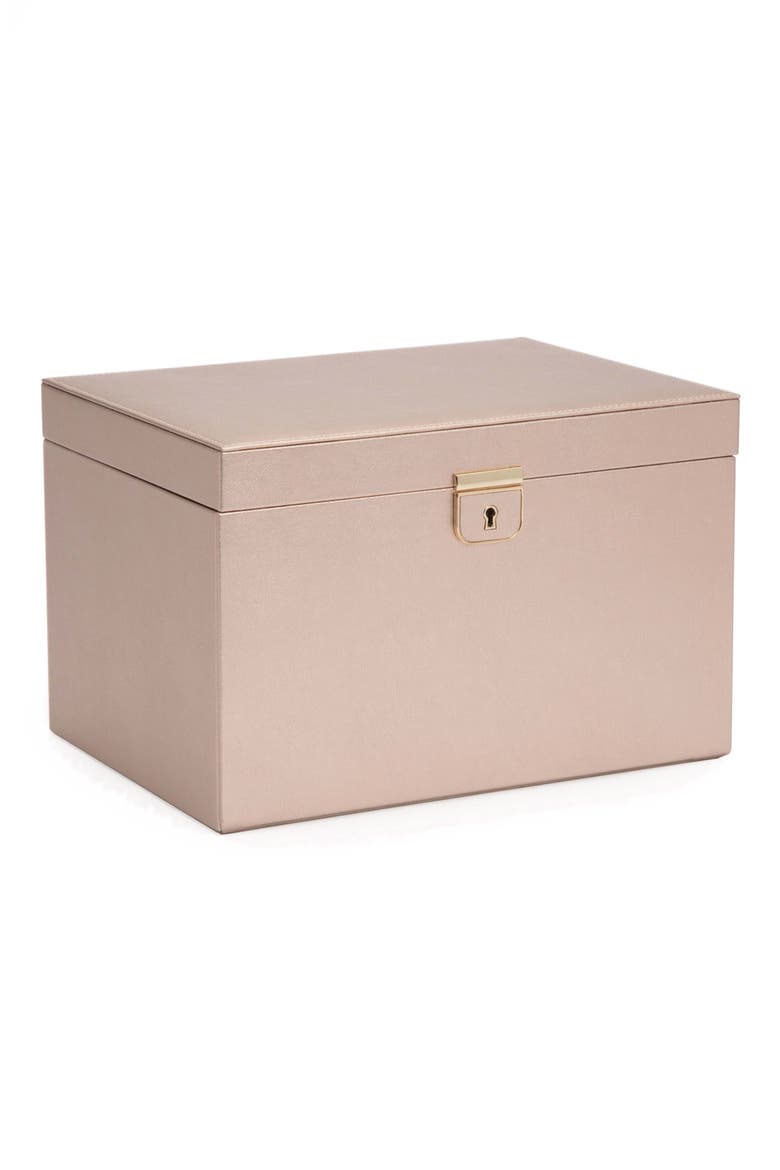 Palermo Large Jewelry Box, Alternate, color, ROSE GOLD