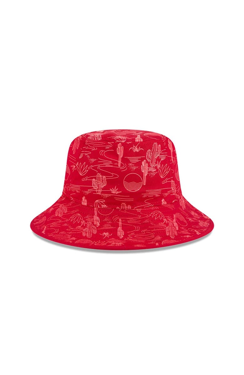 New Era Youth New Era Red Los Angeles Angels 2025 Spring Training All Over Print Bucket Hat, Alternate, color,