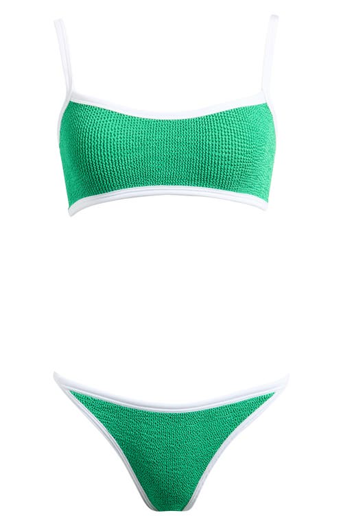Hunza G Tyler Bikini Top In Green