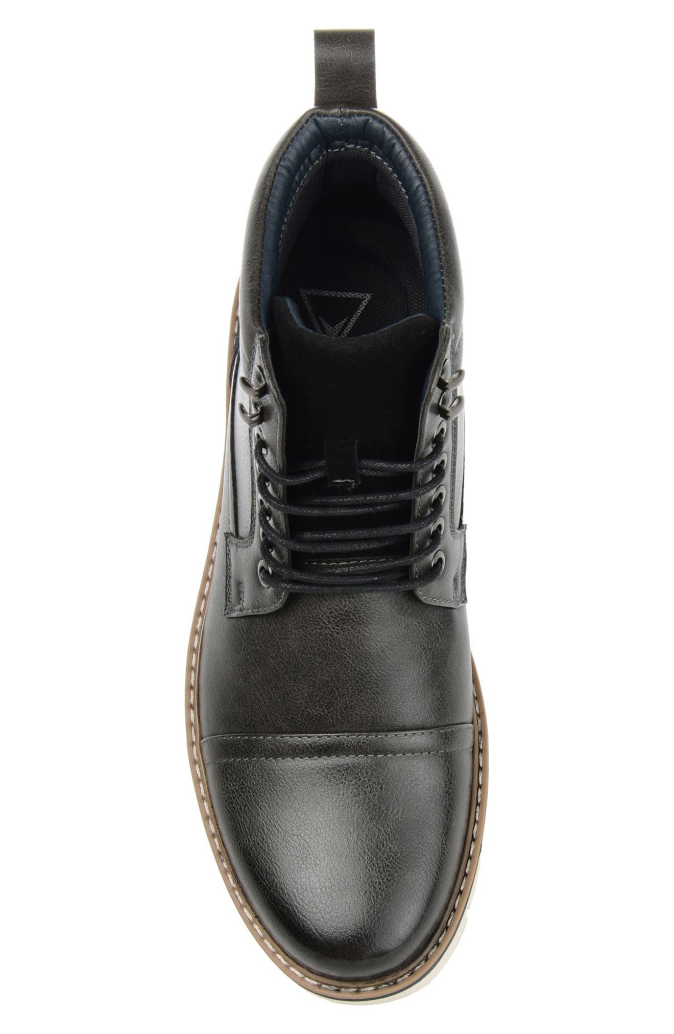 VANCE CO Lucien Vegan Leather Cap Toe Boot, Alternate, color, 