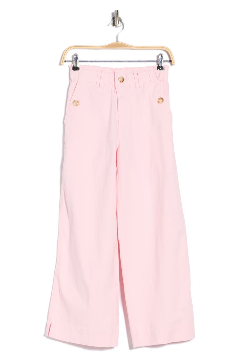 Wide Leg Ankle Crop Pants, Alternate, color, BALLET PINK