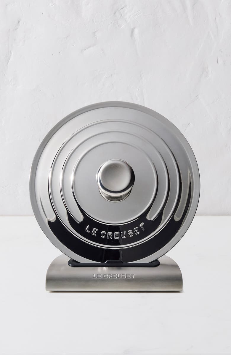 Le Creuset Stainless Steel Lid Holder, Alternate, color, Silver