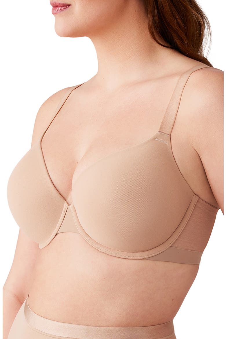 Shape Revelation® Shallow Top T-Shirt Bra, Alternate, color, PRALINE