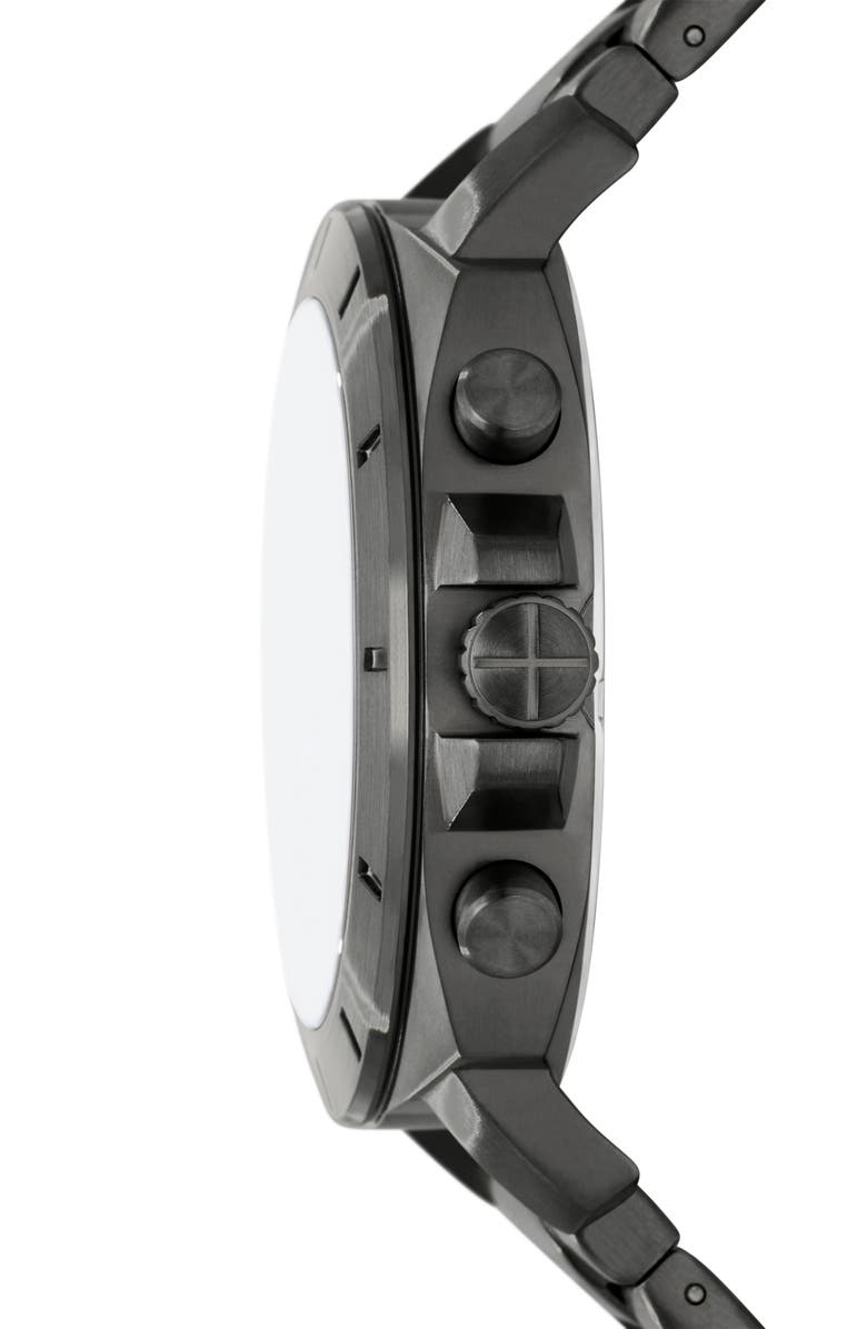 Fossil Privateer Chronograph Quartz Bracelet Watch, 45mm, Alternate, color, Smoke