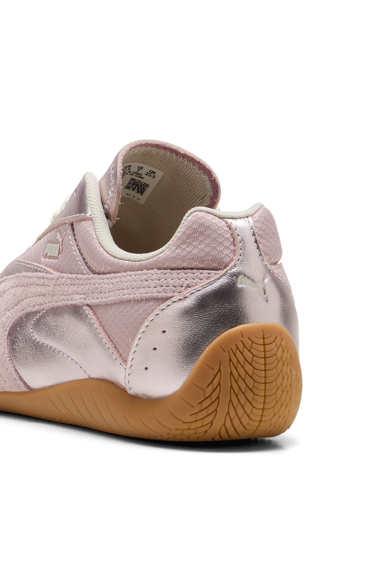 Speedcat Lou Metallic Sneaker, Alternate, color, MISTY PINK/ GUM